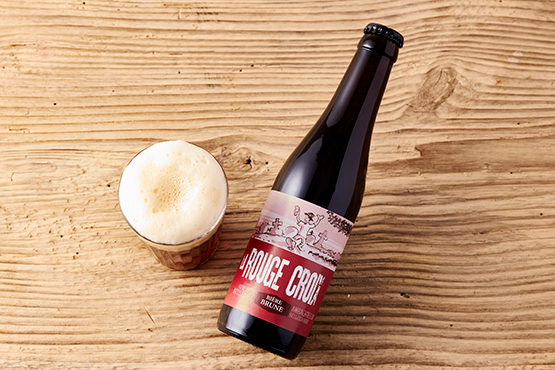 Bière brune artisanale Rouge-Croix Brasserie de la Lesse bio