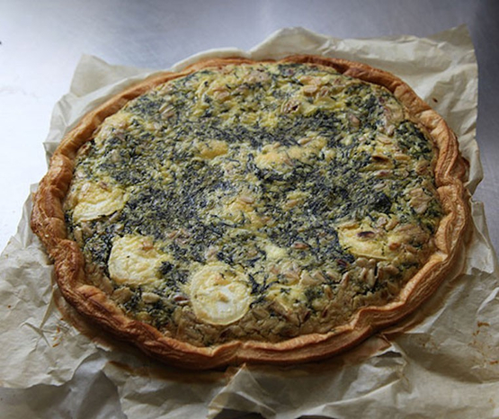 Quiche met spinazie, pijnboompitten en geitenkaas Atelier de Max