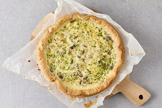 Quiche poulet, pleurote & persil plat Atelier de Max