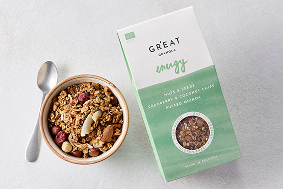 Granola Energy, noix & quinoa grEAT! granola bio