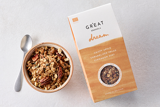 Granola Dream, pommes & noix de pécan grEAT! granola bio
