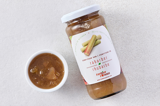 Confiture de rhubarbe Frambiosa y besos