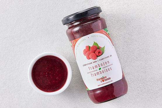 Confiture de framboises sans sucre ajouté Frambiosa y besos
