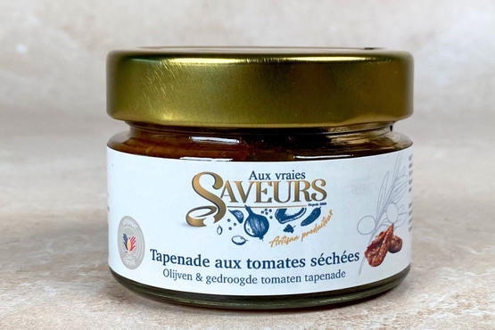 Olijventapenade met zongedroogde tomaten Aux Vraies Saveurs