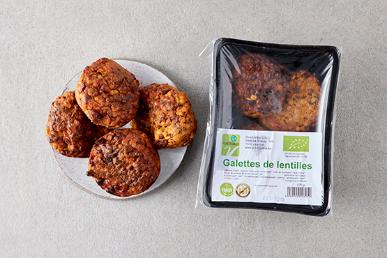 Galette de lentilles Slowfood bio bio