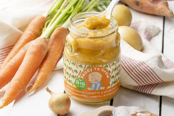 Panade fraîche patate douce, carotte et céleri rave Ready To Grow bio
