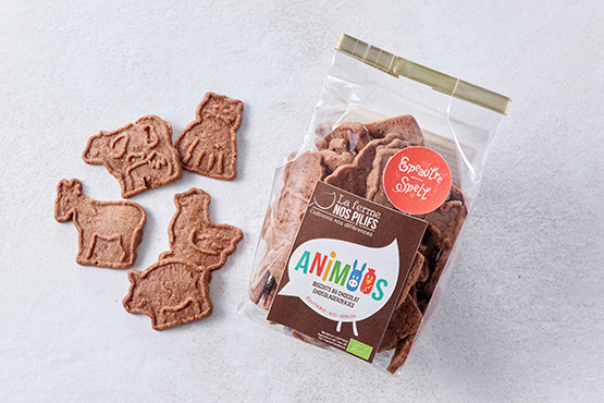 Animoos met chocolade Ferme Nos Pilifs bio