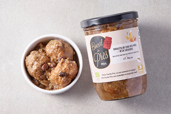Boulets de poulet à la liégeoise Coq Des Prés bio