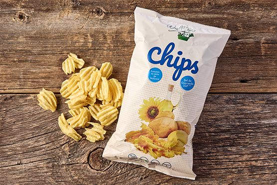 Chips de pomme de terre au sel de guérande Wall'BIO bio