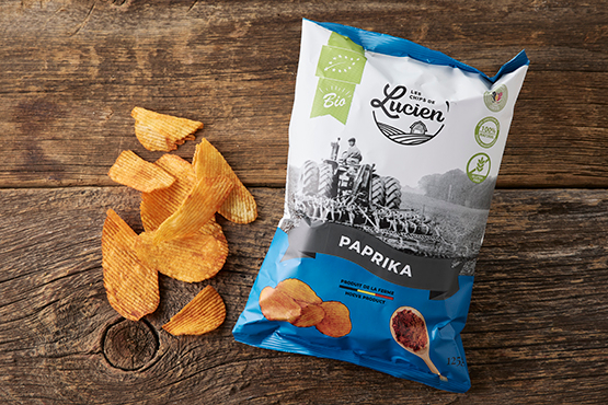 Bio paprikachips Les chips de Lucien bio