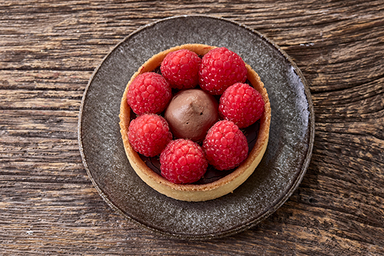 Croûte framboise & ganache chocolat (1 PERS.) Atelier de Max