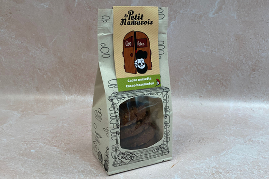 Cacao-hazelnootcookies Le p'tit Namurois bio