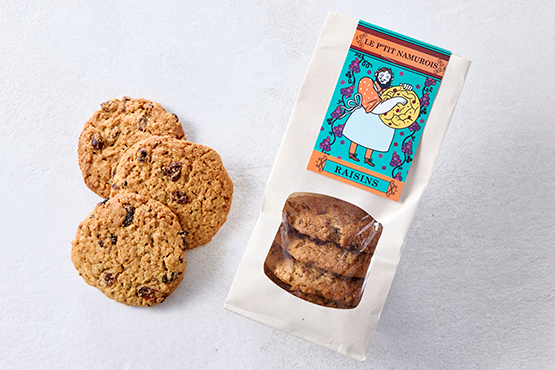 Cookies aux raisins Le p'tit Namurois bio