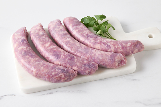 Saucisses chou rouge & oignons caramélisés Saucisses