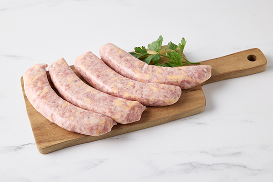 Worst met cheddar en jalapeño’s Saucisses