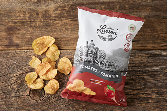 Chips tomate basilic Les chips de Lucien