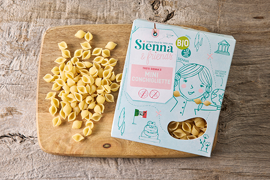 Mini conchigliette pour enfants Sienna & Friends bio
