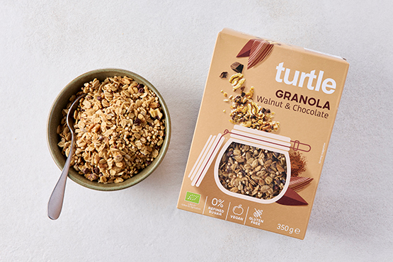 Granola aux noix et chocolat Turtle bio
