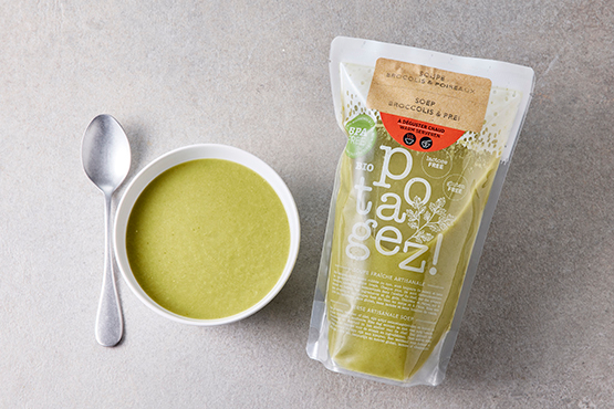 Soupe brocolis & poireaux Potagez! bio
