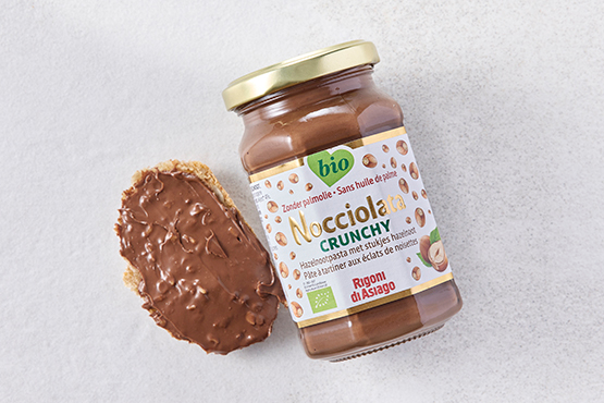 Pâte à tartiner crunchy Nocciolata Rigoni do Asiago bio
