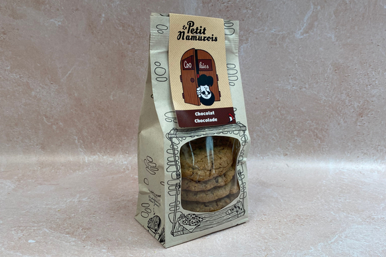 Cookies aux pépites de chocolat Le p'tit Namurois bio