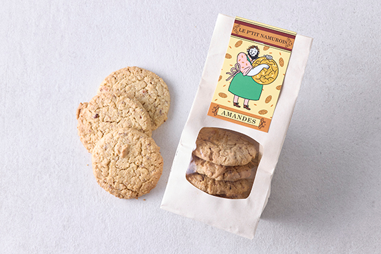 Cookies aux amandes Le p'tit Namurois bio