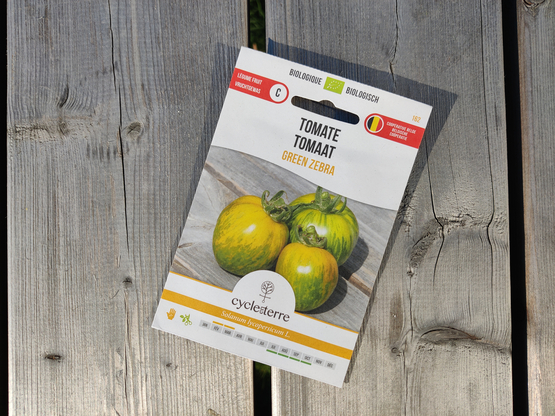 Green Zebra tomatenzaadjes Cycle en terre bio