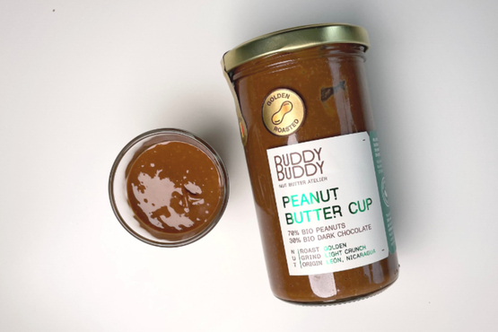 Pindakaas met pure chocolade BUDDY BUDDY bio