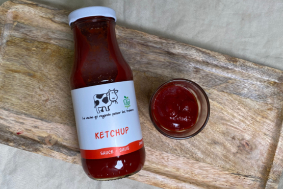 Ketchup La vache qui regarde passer les trains bio