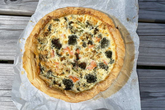 Quiche met zalm en broccoli Atelier de Max