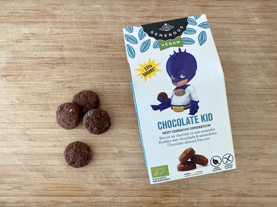 "Chocolate Kid" - glutenvrije koekjes met chocolade en amandelen Generous bio