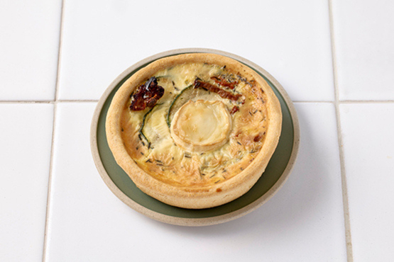 Mini quiche courgettes chèvre et tomates séchées Atelier de Max