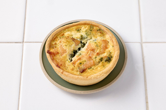 Mini quiche saumon fumé épinards ricotta Atelier de Max