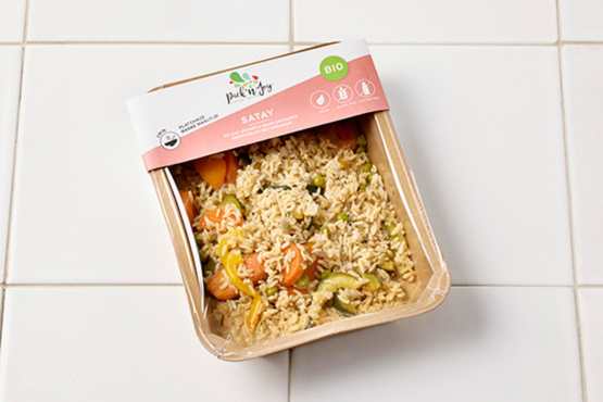 Riz aux légumes et sauce cacahuète Pack'n Joy bio