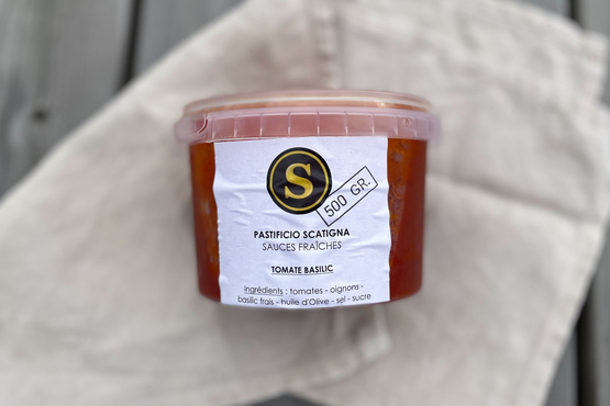 Verse tomaten-basilicum saus Pastificio Scatigna