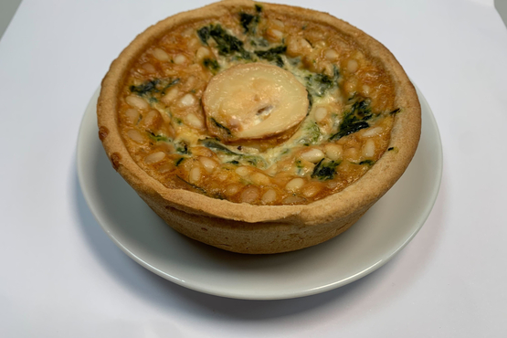 Mini quiche aux épinards pignon de pin et chèvre Atelier de Max