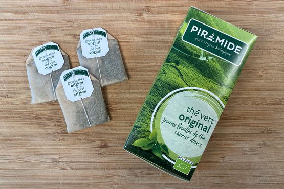 Thé vert original en sachets, Piramide bio