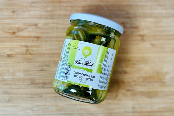 Cornichons tranchés, Ferme du Vieux Tilleul bio