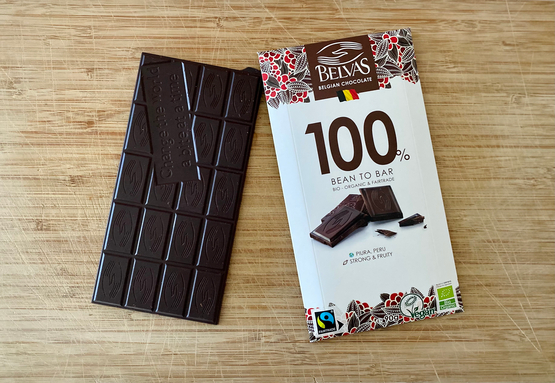 Chocolat noir 100%, Pérou Belvas bio
