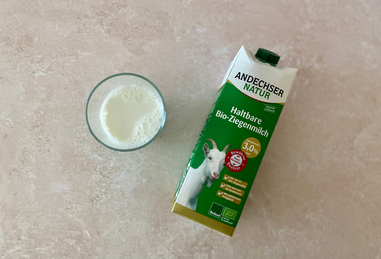 Lait de chèvre entier, Andechser bio