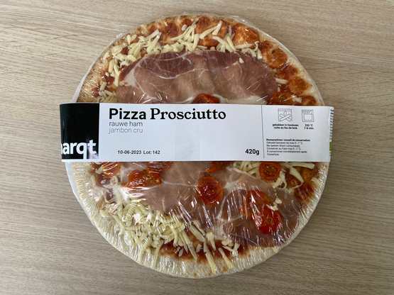 Pizza prosciutto bio