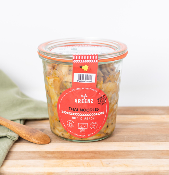 Thaise noedels met soja en groenten Greenz bio