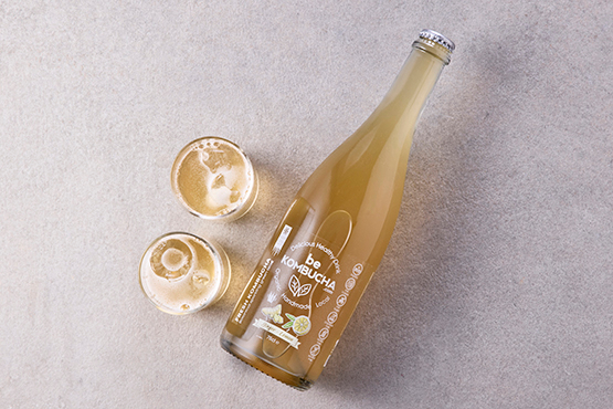 Kombucha gingembre-citron, BeKombucha (33cl)