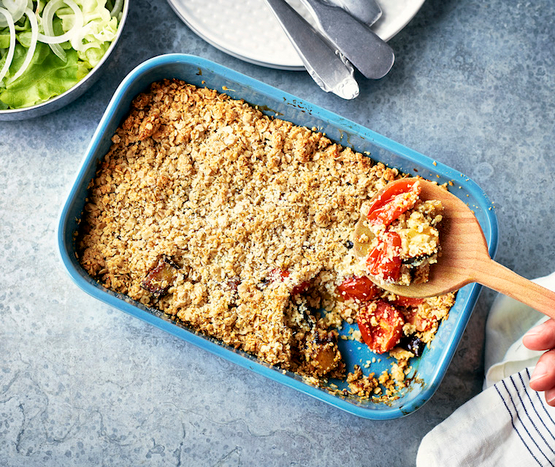 Crumble de légumes bio