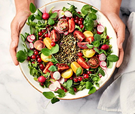 Salade fraîcheur de lentilles bio