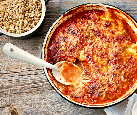 Gratin d'aubergines bio