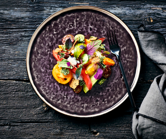 Salade de tomates colorées et mozzarella belge, recette d'Isabelle Arpin bio