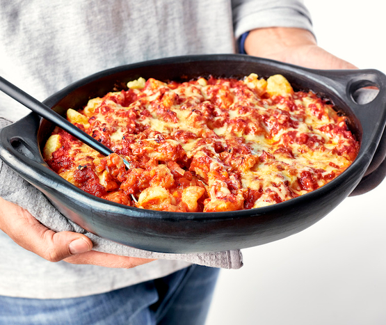 Gnocchi gratinés à la tomate bio
