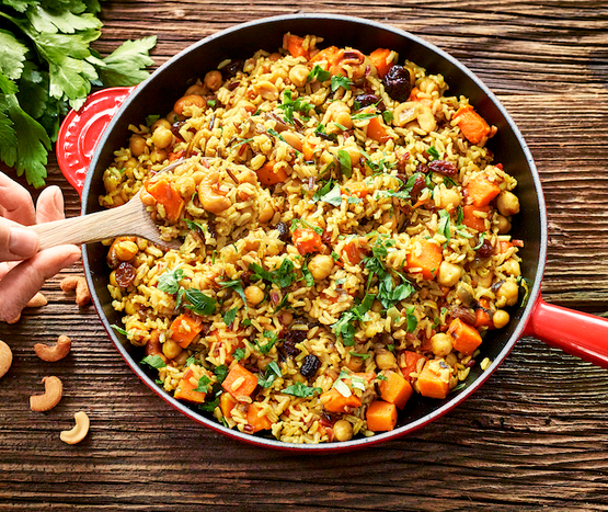 Riz aux patates douces et épices orientales bio