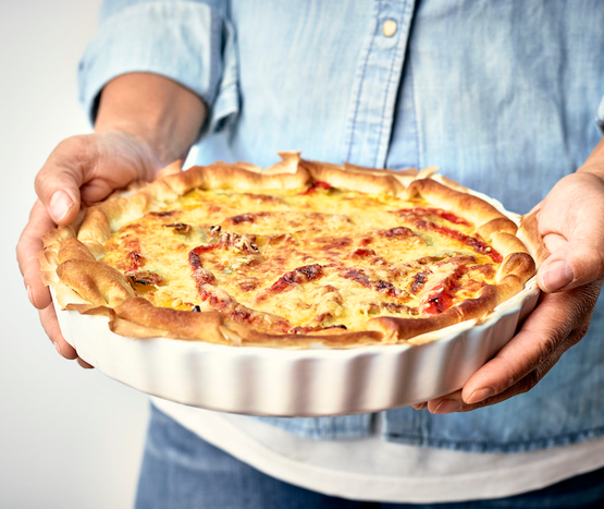Quiche aux poivrons bio